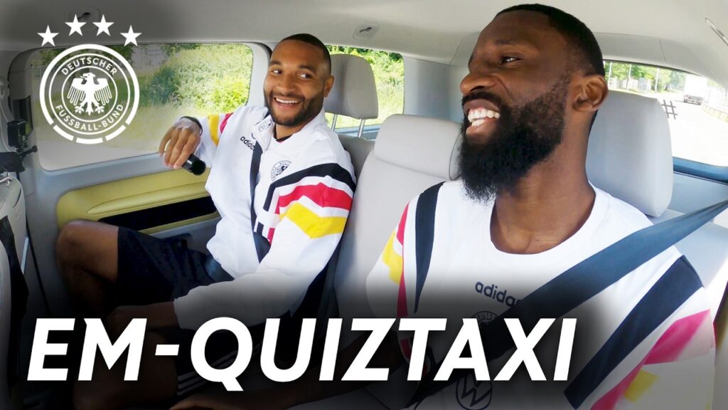 "Diese Frage hat mich zum schwitzen gebracht!" | Tah & Rüdiger im EM-Quiztaxi