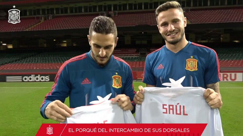 Koke y Saúl Ñíguez intercambian sus dorsales del Atlético en la Selección española