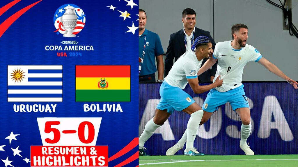 Gol do Rodrigo Bentancur | Uruguay vs Bolivia 5-0 Resumen | CONMEBOL Copa America 2024