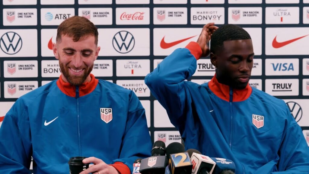 USMNT GOALKEEPER MATT TURNER & FORWARD TIM WEAH talk prior to facing Panama in Copa América USMNT GOALKEEPER MATT TURNER & FORWARD TIM WEAH talk prior to facing Panama in Copa América