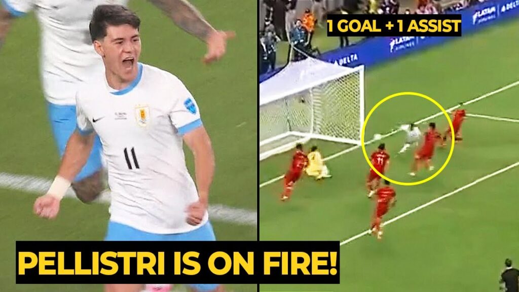 Facundo Pellistri scoring goal and assist in today game against Bolivia | Man Utd News