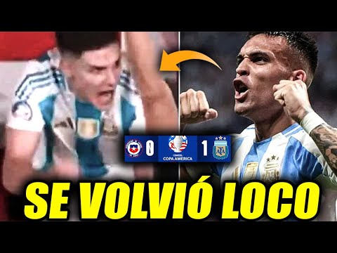 😱La EUFÓRICA reacción de Julián Álvarez en el gol de Lautaro Martínez