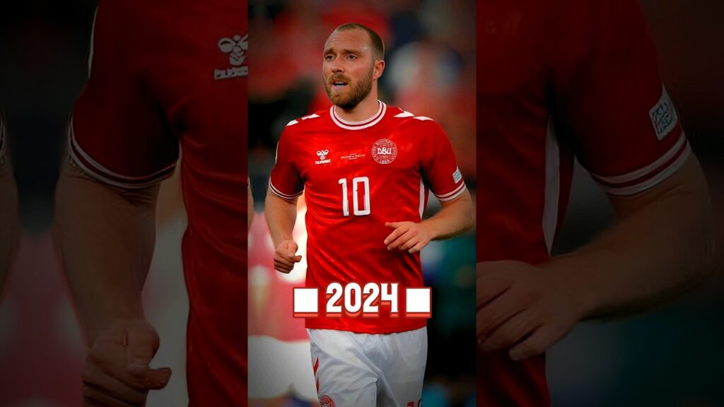 Christian Eriksen ❤️ Evolution #christianeriksen #eriksen #manutd #denmark #euro2024 #euro #shorts