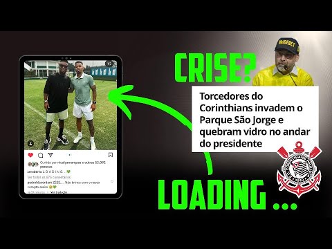 ZÉ ROBERTO POSTA FOTO COM GABRIEL JESUS | CT DO CORINTHIANS FOI INVADIDO, AUMENTA CRISE PARA O DERBY