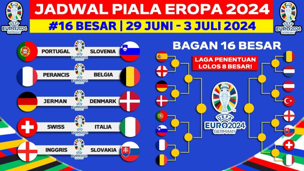 Jadwal 16 Besar Piala Eropa 2024 – Portugal vs Slovenia – UEFA EURO 2024 – Live RCTI Jadwal 16 Besar Piala Eropa 2024 - Portugal vs Slovenia - UEFA EURO 2024 - Live RCTI
