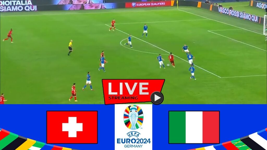 🔴LIVE : Switzerland vs Italy | PLAY OFFS 1/8 -FINALS | UEFA Euro Cup 2024 | Full Match Streaming
