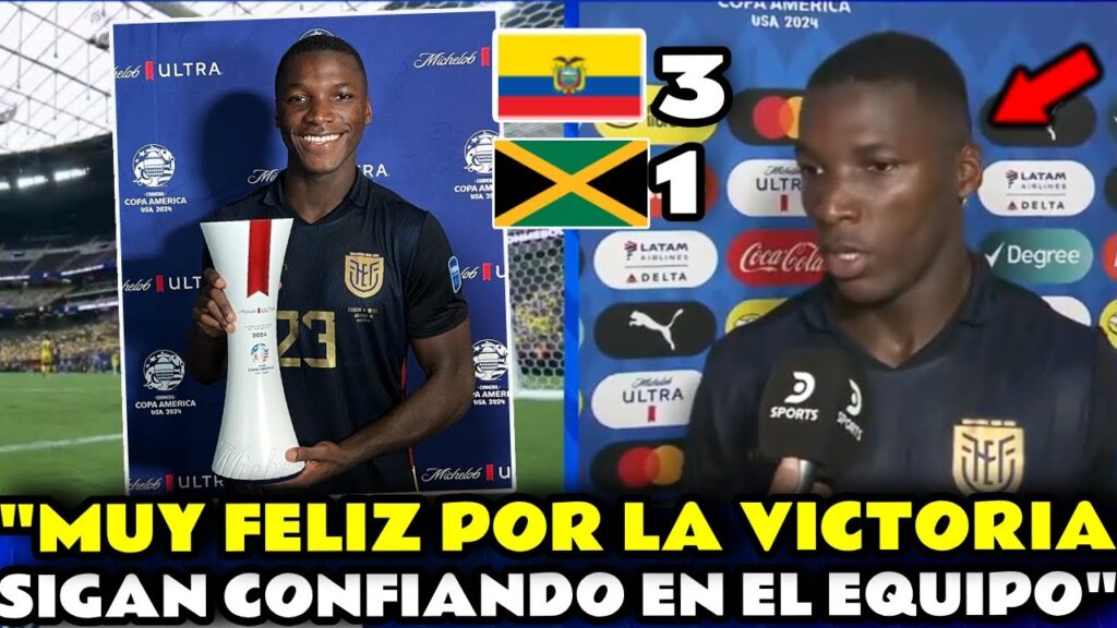 DECLARACIONES DE MOISES CAICEDO POST PARTIDO ECUADOR 3 JAMAICA 1