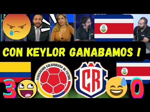 TICOS EXPLOTAN X COLOMBIA VS COSTA RICA ! CON KEYLOR NAVAS LES GANABAMOS ! PERO NOS GOLEARON !