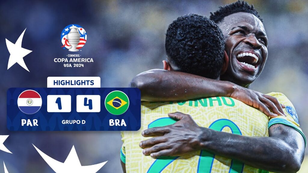 PARAGUAY 1-4 BRASIL | HIGHLIGHTS | CONMEBOL COPA AMÉRICA USA 2024™