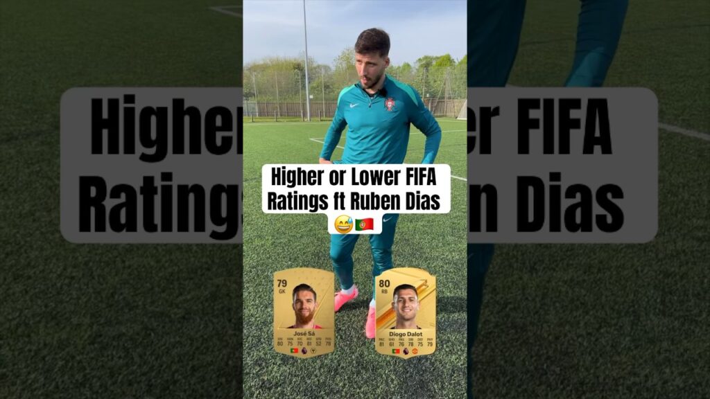 Ronaldo or Jota? 🇵🇹 Ruben Dias guesses his teammates FIFA ratings #eafc24 #mancity #footballshorts