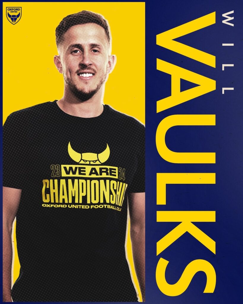 Oxford United complete the signing of Will Vaulks from Sheffield Wednesday