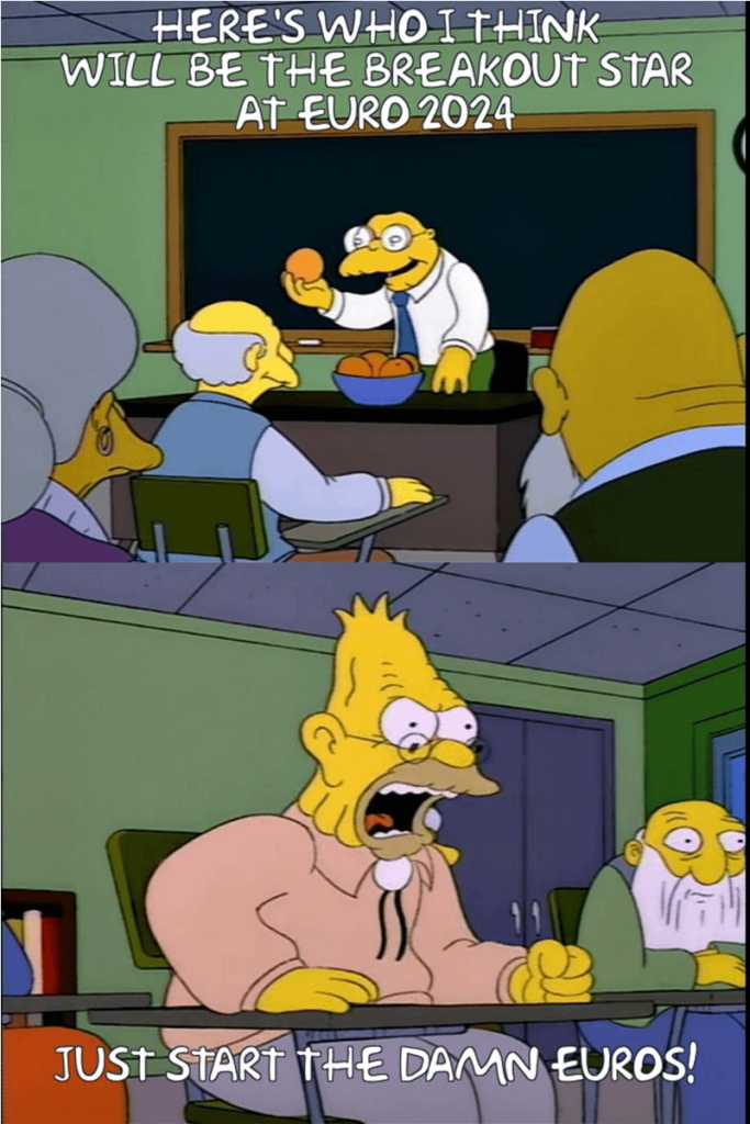 The gap between the end of the club season and the start of the Euros has been too long. Pundits have long since exhausted anything interesting to discuss.