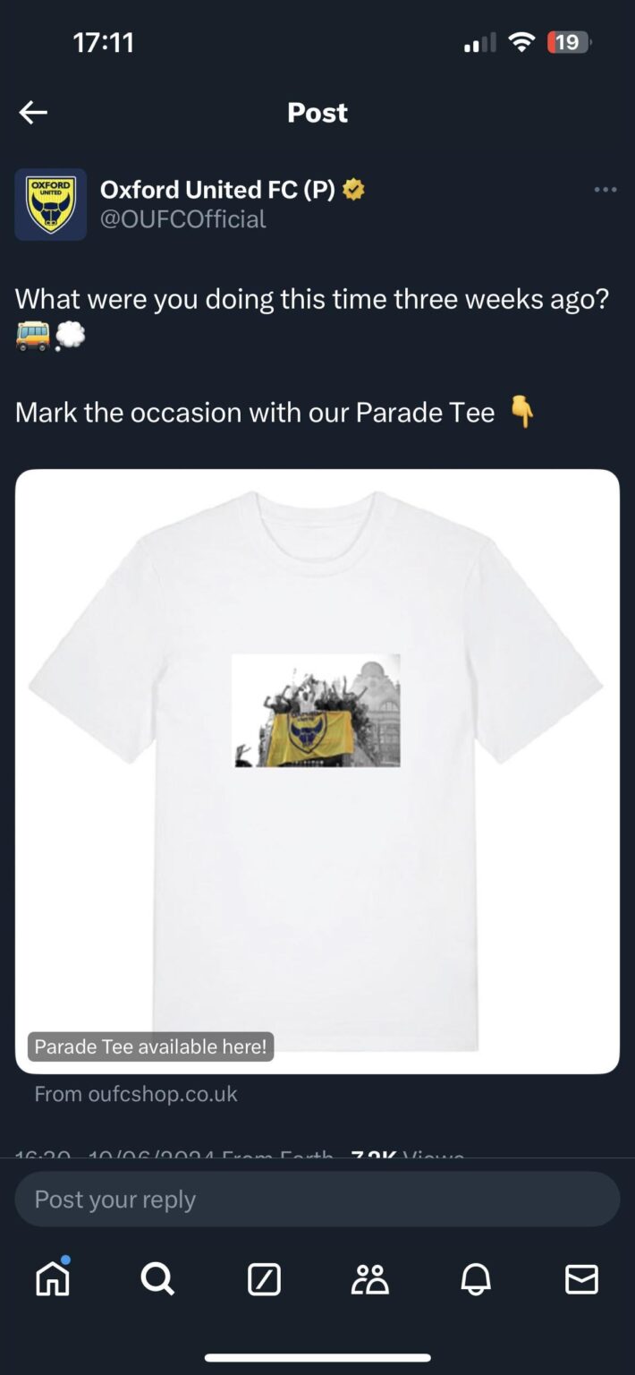 Oxford dropping this parade tee