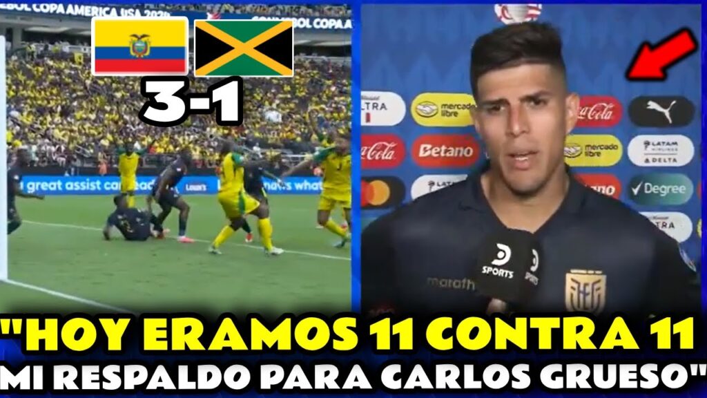DECLARACIONES DE PIERO HINCAPIÉ POST PARTIDO ECUADOR 3 JAMAICA 1 DECLARACIONES DE PIERO HINCAPIÉ POST PARTIDO ECUADOR 3 JAMAICA 1