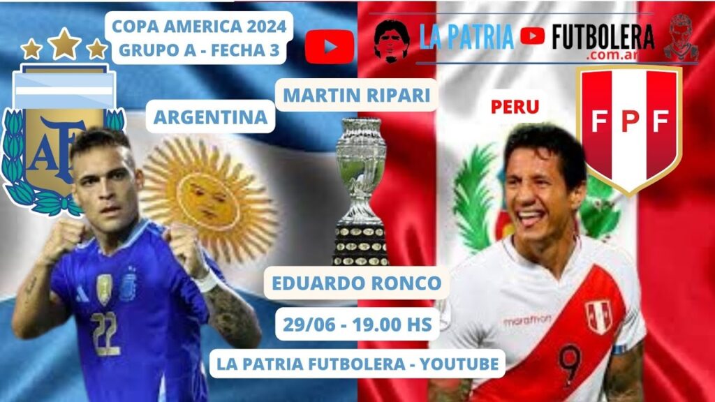 ARGENTINA - PERU, en vivo (Relata Martin Ripari, comenta Eduardo Ronco)