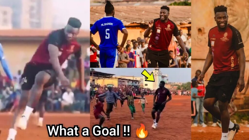 Gooall 🔥, Onana crazy goal goes viral, mobbed by kids , see how the Manchester United keeper proves