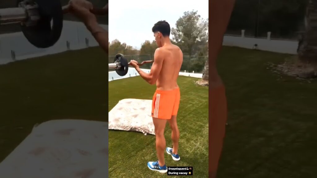 Nayef Aguerd is preparing for next season 🦁👏🏻 #morocco #aguerd #hakimi #ziyech