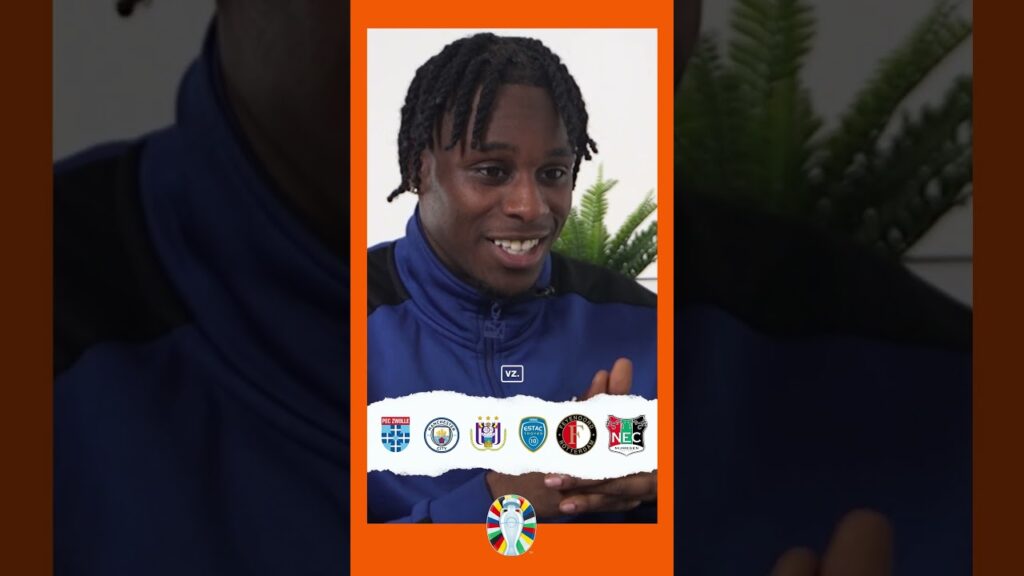 Raad het pad met Jeremie Frimpong! 'Sandeler?' 👀😂 #frimpong #oranje #roened #euro2024