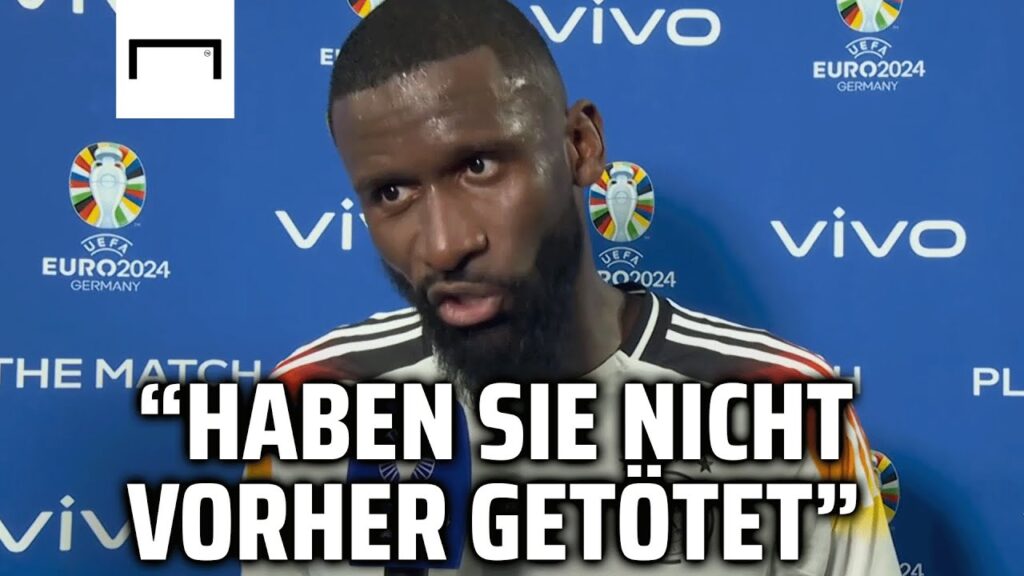 Selbstkritik trotz Sieg: Antonio Rüdiger über den Viertelfinaleinzug | Deutschland Dänemark 2:0