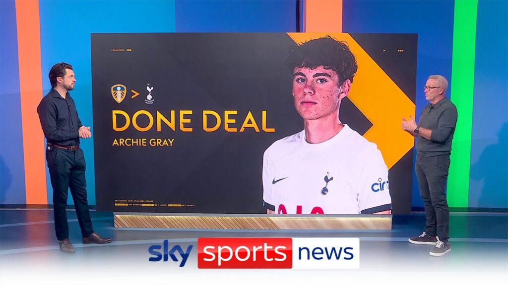 BREAKING: Tottenham sign Archie Gray from Leeds with Joe Rodon heading in opposite direction