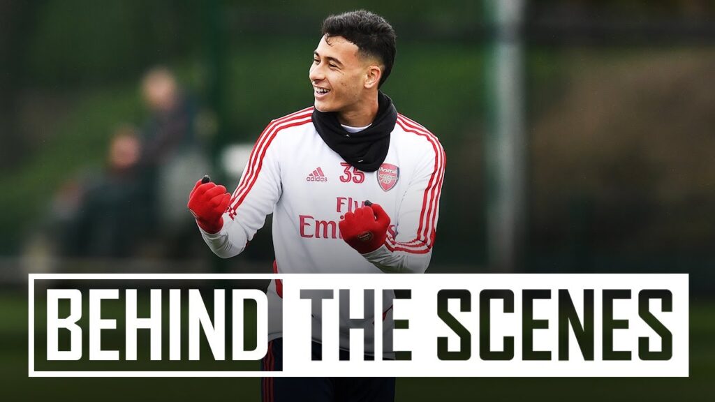 It's a Gabriel Martinelli special! | Behind the scenes at Arsenal Training Centre