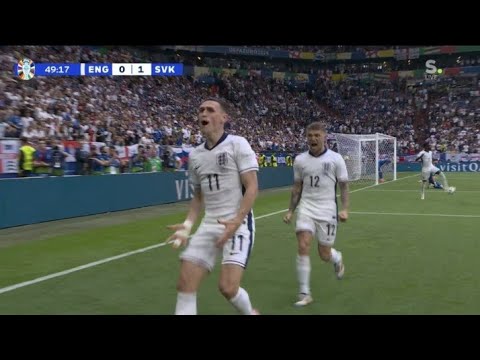 Phil Foden Goal ruled out (Offside) England vs Slovakia (2-1) Goals and Extended Highlights