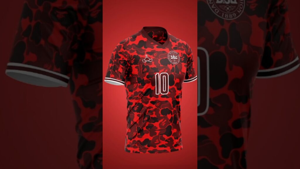 I designed this Denmark x Bape jersey 🔥🇩🇰 #euro2024