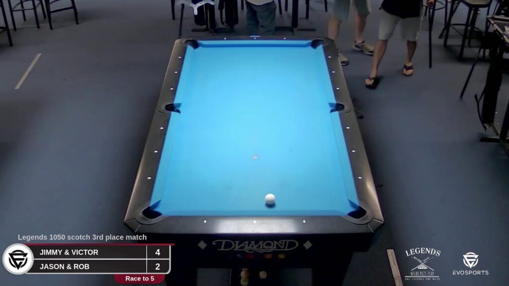 JIMMY & VICTOR vs JASON & ROB - LEGENDS BILLIARD ROOM - TABLE 21 | EvoSports