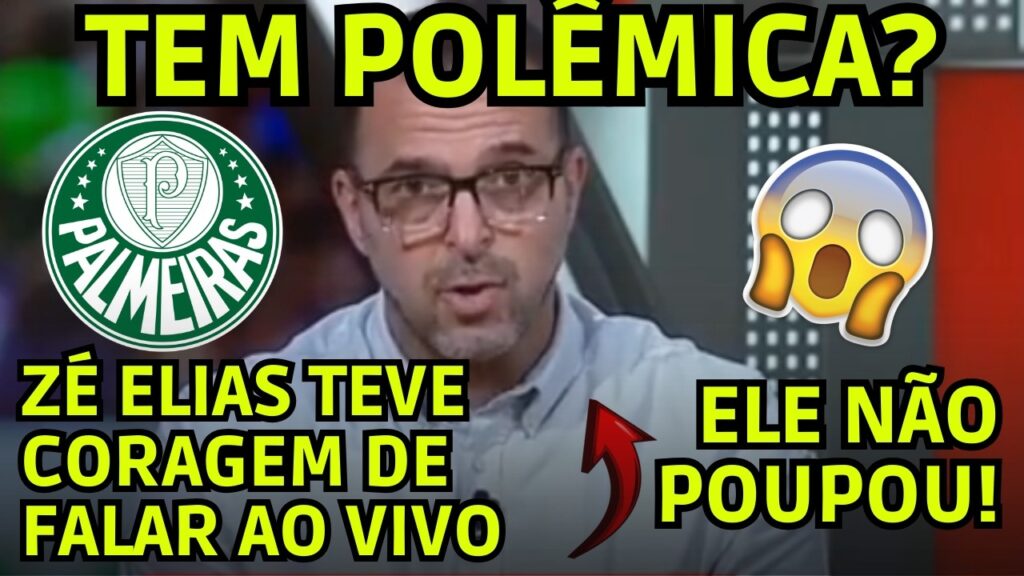 ZÉ ELIAS RASGOU O VERBO SOBRE A DERROTA DO PALMEIRAS
