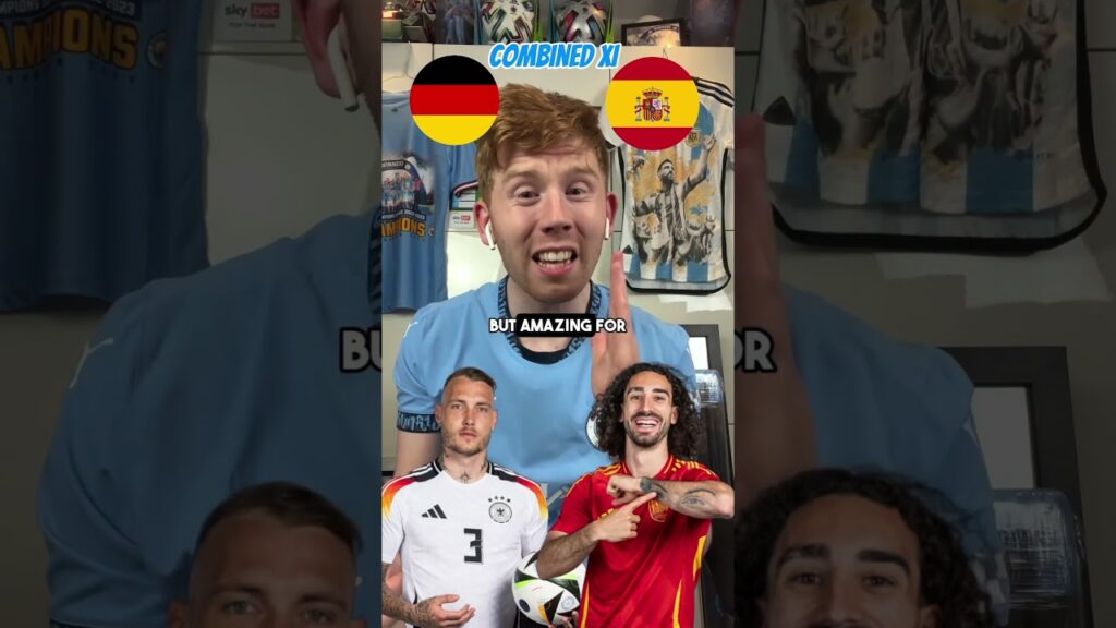 Germany vs Spain - Euro 2024 Combined XI #shorts