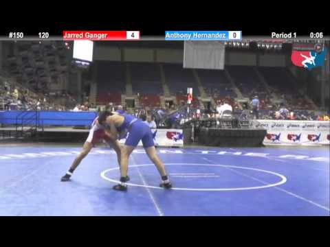 Fargo 2012 120 Round 1: Jarred Ganger (Ohio) vs. Anthony Hernandez (California)