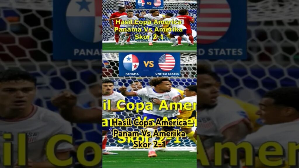 Hasil Copa America Panama Vs Amerika Skor 2-1 #shorts #hasilbolatadimalam #copaamerica