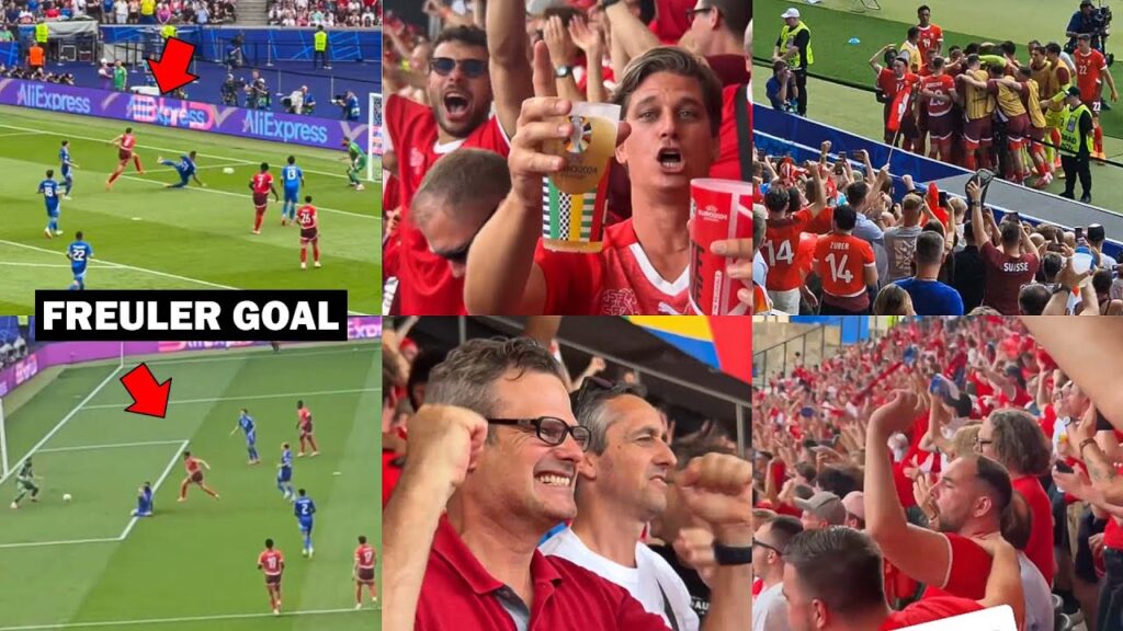 Switzerland Fans Reactions to Remo Freuler Goal vs. Italy