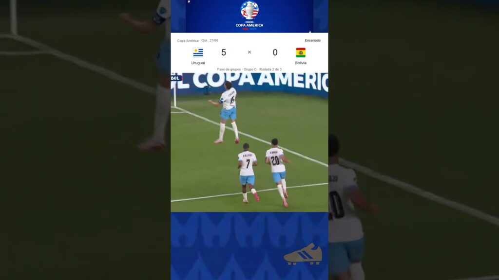 Gol do Federico Valverde - Uruguai x Bolívia 27/06