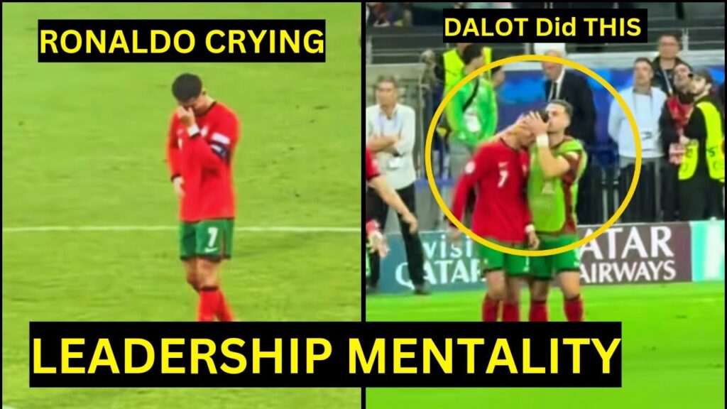 Bruno Fernandes & Dalot CONSOLED Ronaldo when Crying after Penalty miss vs Slovenia | Man utd news