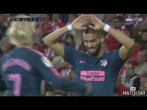 Yannick Carrasco Goal Athletic Bilbao vs Atletico Madrid 0-2  La Liga 20-09-2017