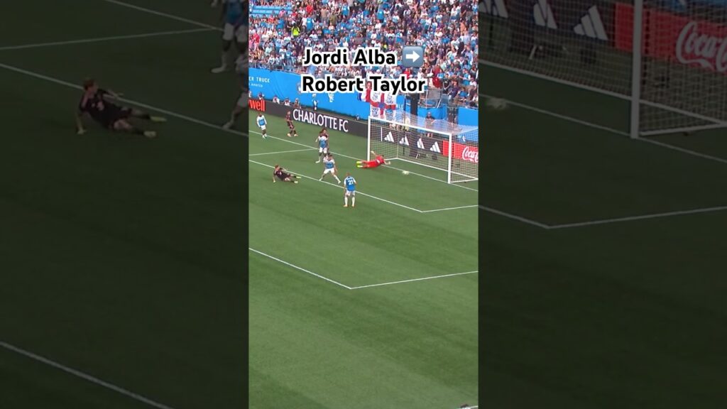 Robert Taylor STRIKES Jordi Alba cross for @intermiamicf goal