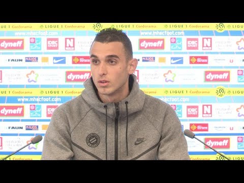 Ellyes Skhiri avant MHSC vs EA Guingamp Ellyes Skhiri avant MHSC vs EA Guingamp