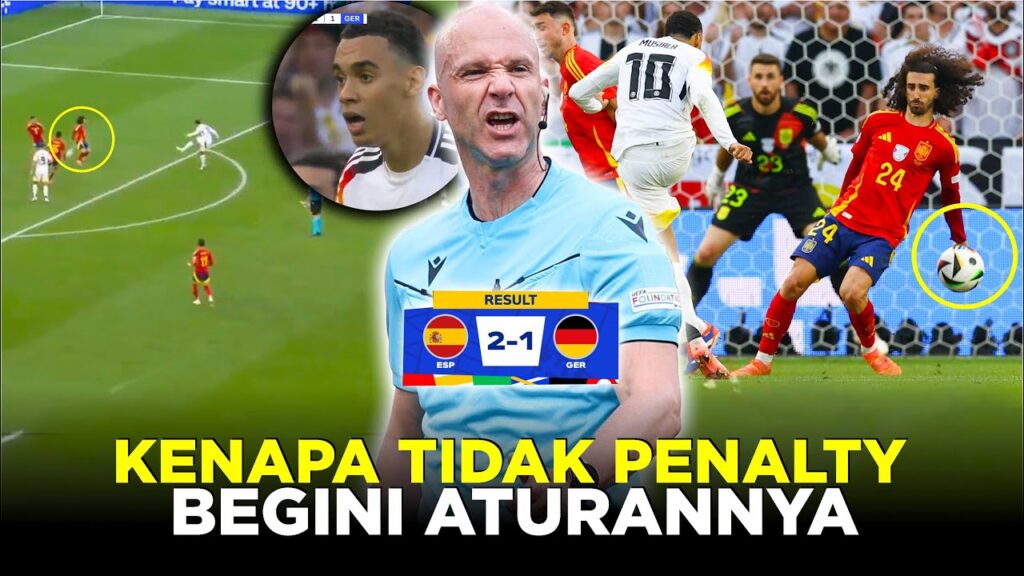 JELAS-JELAS CUCURELLA HANDSBALL! PENJELASAN KENAPA WASIT ANTONY TAYLOR TAK BERI PENALTY UNTUK JERMAN