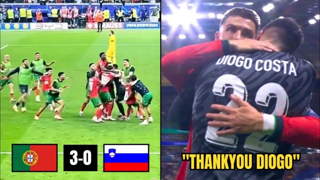 🇵🇹 Ronaldo Thanks Diogo Costa After Saving 3 Penalties vs Slovenia 😍 | Euro 2024 | Fans Celebration