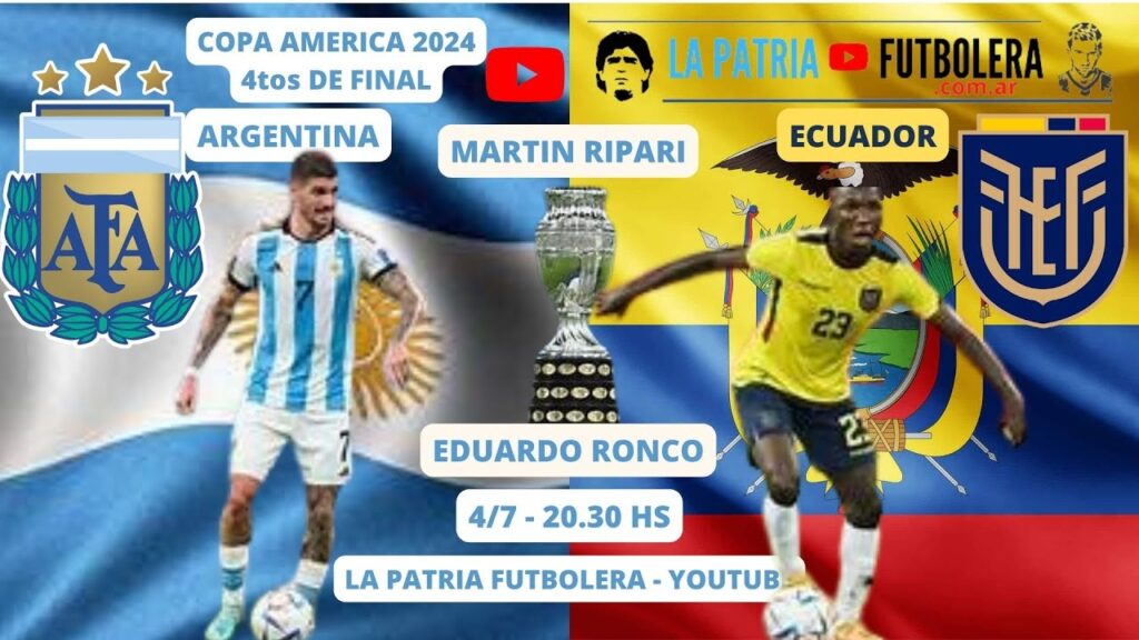ARGENTINA - ECUADOR, en vivo (Relata Martin Ripari, comenta Eduardo Ronco)