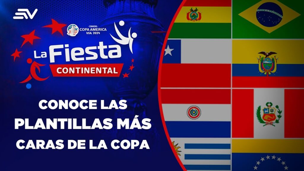 Top 5 de las plantillas más costosas de la Copa América 2024 | Estadio