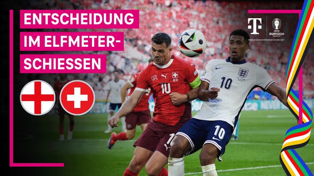 England - Schweiz, Highlights mit Live-Kommentar | UEFA EURO 2024, Viertelfinale | MAGENTA TV