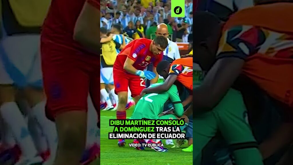 El GESTO del DIBU MARTÍNEZ con ALEXANDER DOMÍNGUEZ tras la ELIMINACIÓN de ECUADOR | Depor El GESTO del DIBU MARTÍNEZ con ALEXANDER DOMÍNGUEZ tras la ELIMINACIÓN de ECUADOR | Depor