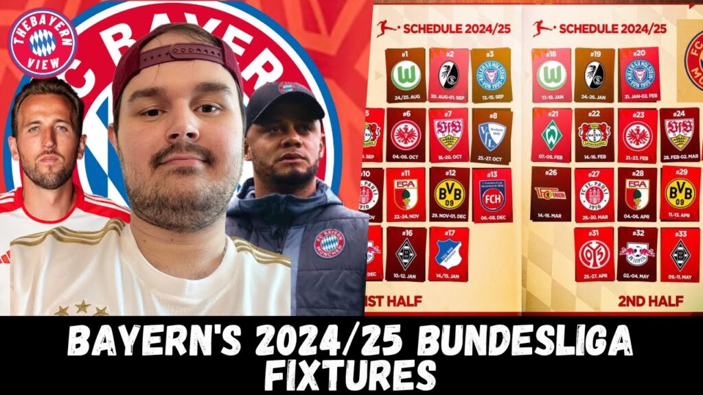 Reacting to Bayern's 2024/25 Bundesliga fixtures!! - Bayern Munich News