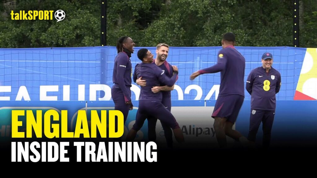 Luke Shaw Is ALL SMILES 😄 In England Training Ahead Of Quarter-Final CLASH Against Switzerland 🔥
