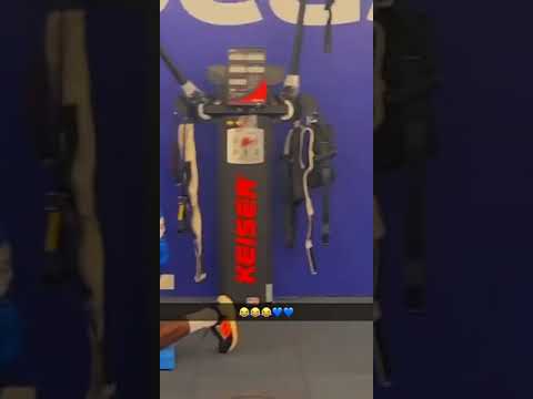 كنو وسعود عبدالحميد في التمرين 😂💙#الهلال