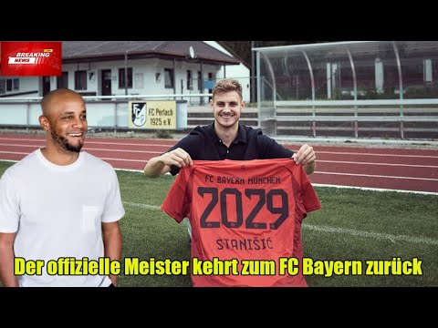 Josip Stanisic ist gerade vom Gewinn der Meisterschaft mit Leverkusen zurückgekehrt