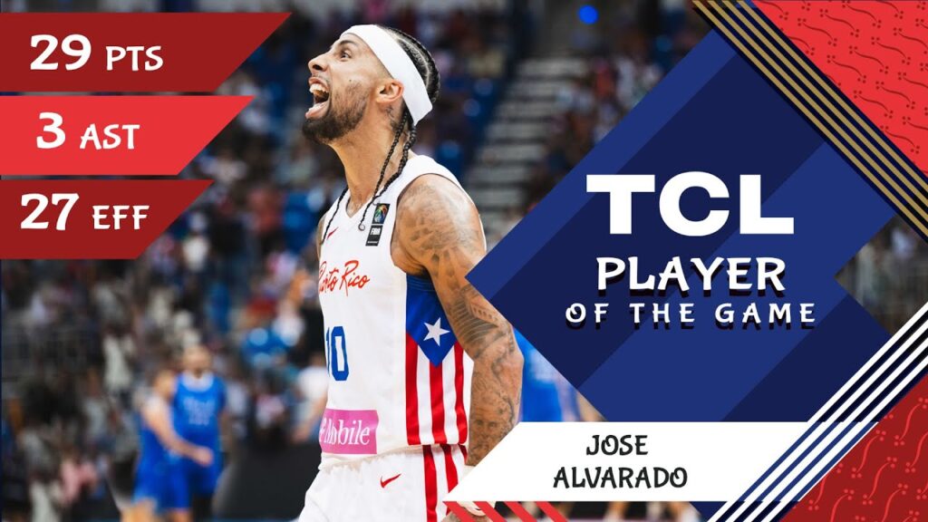 Jose Alvarado (29 PTS) | TCL Player Of The Game | PUR vs ITA | FIBA OQT 2024 Puerto Rico