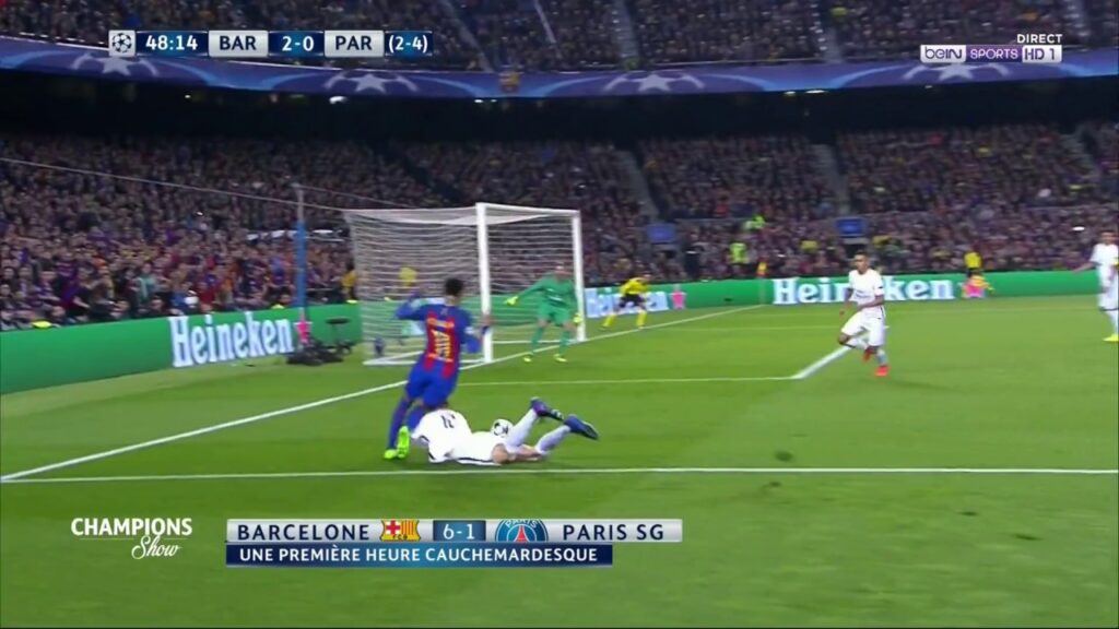 Penalty imaginaire de Meunier sur Neymar